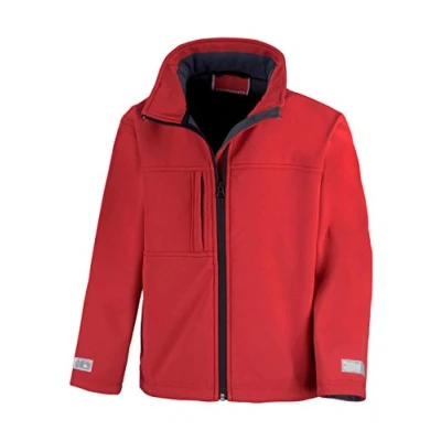Image of Result Kids R121J Classic Softshell 3 Layer Jacket Red, X Large/Size 11/12