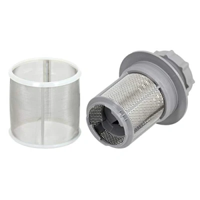 Image of SPARES2GO 2 Piece Micro Mesh Drain Filter for Bosch 427903 170740 Dishwasher