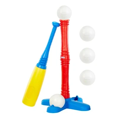 Image of Little Tikes T Ball Set, Red, 5 Balls, for Toddlers Ages 18+ Months Amazon Exclusive