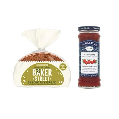 Image of Baker Street Rye Seeded Bread 1 Pc. (500g) &amp; St. Dalfour Strawberry Spread Pack of (284g)