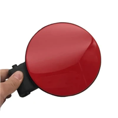 Image of RIXENT For VW, Polo 2011 2018, fuel tank Cover Outer Cap Oil Filler Flap Lid Covers Black White Red cap(Red)