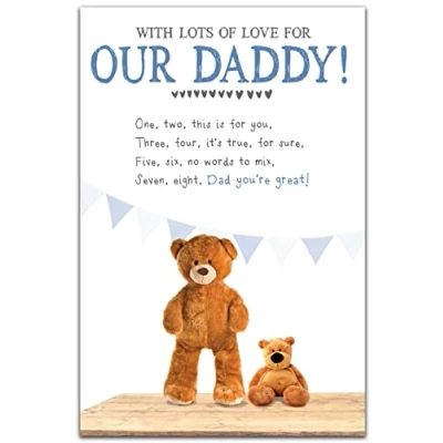 Image of Emotional Rescue Snuggly Bumkins Father&#039;s Day Card For Daddy, Daddy Card, 159x235, multi, FDW752