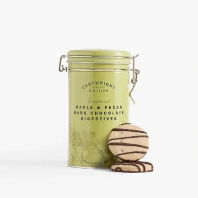 Image of Cartwright &amp; Butler Maple And Pecan Dark Chocolate Digestives Tin, 200 G (Pack Of 1)