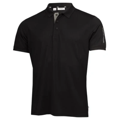 Image of Calvin Klein Mens Club Golf Polo Shirt Black L