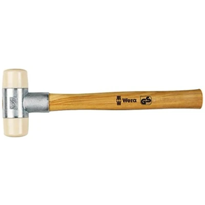 Image of Wera 05000325001 5 x 320 mm &quot;101&quot; Soft Faced Hammer with Nylon Head Sections Silver