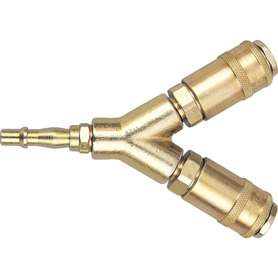 Image of PCL Air Coupling Twin End 1/4in