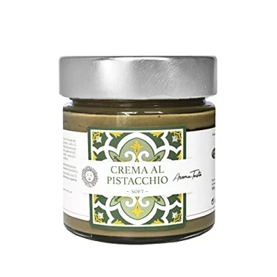 Image of Pistachio Cream Made in Sicily Italian Artisan Gourmet Food 200 g