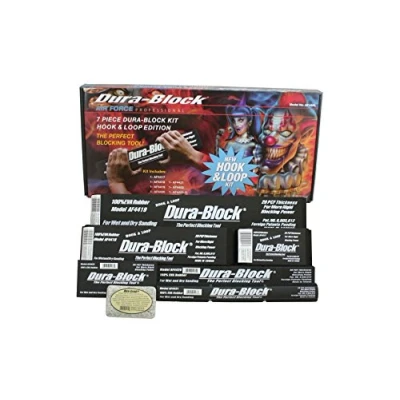 Image of Dura Block AF44HL Hook &amp; Loop Black 7 Piece Sanding Set