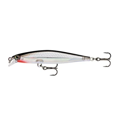 Image of Rapala Shadow Rap Lure with Two No. 8 Hooks, 0.7 m Swimming Depth, 7 cm Size, Silver