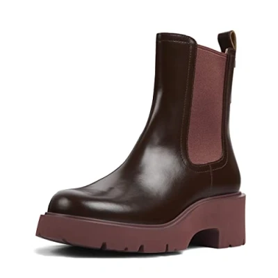 Image of Camper Milah Classic ankle boots, Women&#039;s, Size: 5, Bordeaux Leather