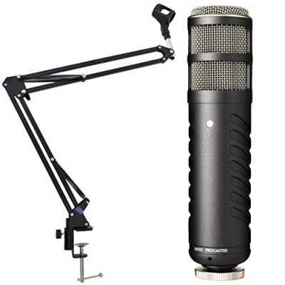 Image of Rode Procaster Broadcasting Microphone Dynamic + Keepdrum NB35 Table Arm