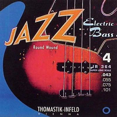 Image of Thomastik Saiten für E Bass Jazz Serie Nickel Round Wound Roundcore Satz JR364 4 string roundwound super long scale 36&quot;