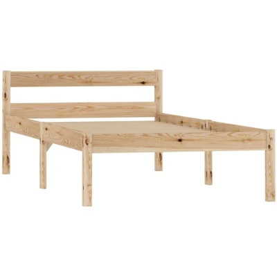 Image of vidaXL Solid Pinewood Bed Frame Home Bedroom Furniture Accessories Wooden Modern Base Bedstead Adult Children Teenage 100x200 cm
