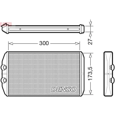 Image of 42569370 Heat Exchanger DENSO DRR12008