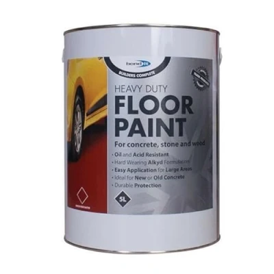 Image of ARA CHOICE Bond It 5 Litre Builders Complete Heavy Duty Floor Paint Brick Red Grey Satin (Brick (Satin))