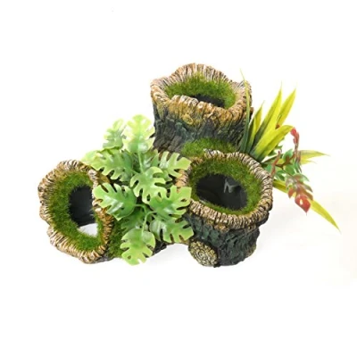 Image of Blue Ribbon HOLLOW STUMP WITH PLANTS LARGE