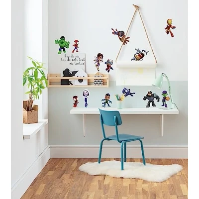 Image of Marvel Wall Sticker Spidey and Friends Size 50 x 70 cm, 13 Stickers Spider Man, Stickers, Children&#039;s Room