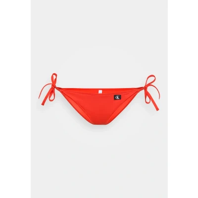 Image of Calvin Klein Swimwear SIDE TIE Bikini bottoms, Women&#039;s, Size: Medium, Flaming chili