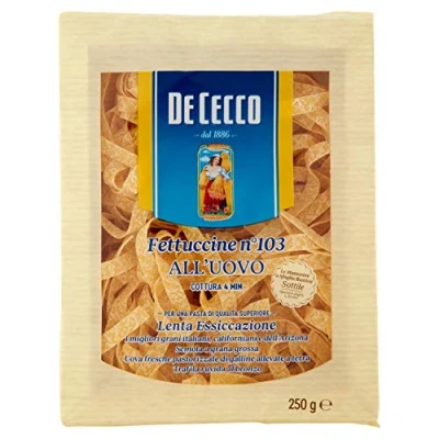 Image of De Cecco Fettuccine with Egg No. 103 3 kg 12 x 250 g