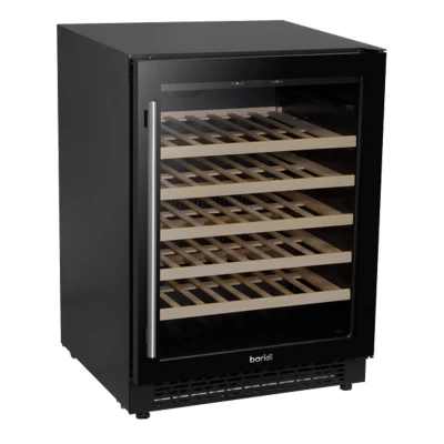 Image of Baridi 54 Bottle Wine Cellar Fridge with Digital Touch Screen Controls, 135L Capacity Cooler Cabinet, Black DH78
