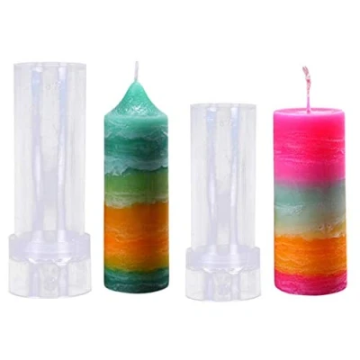 Image of Candle Molds for Making Plastic Pillar Kit Large Cylinder DIY