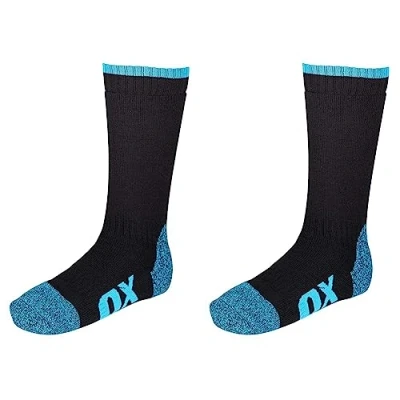 Image of OX Tools Tough Builders Socks Size 6 12, Black, 12 EU
