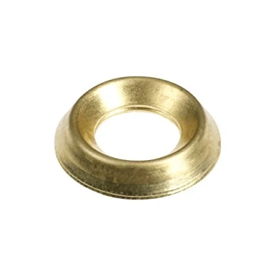 Image of TIMCO Screw Cups Electro Brass To fit 8 Gauge Screws