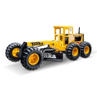 Image of Tonka Steel Classics Road Grader Kids Construction Toys for Boys and Girls, Vehicle Creative Play, Motor Skill Development Ages 3+ Basic Fun 06129 FFP