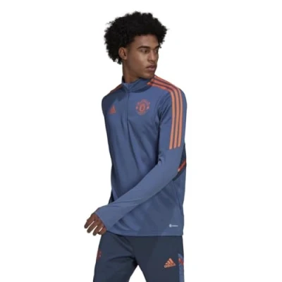 Image of adidas Men&#039;s MUFC Tr Top Track, Crew Blue, XS