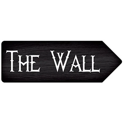 Image of wtf Thrones Arrows The Wall Metal Sign Plaque Arrow Art Inspirational