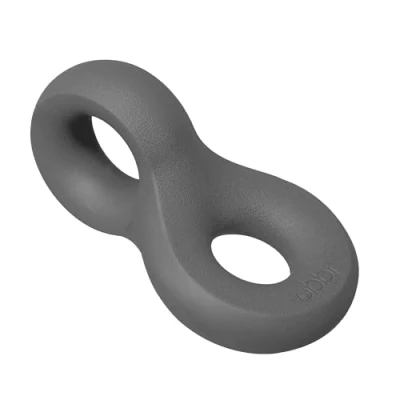 Image of Ubbi Chew Toy for Medium to Large Dog Breeds, Durable Natural Rubber, Charcoal