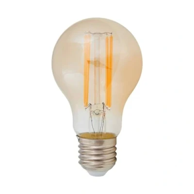 Image of Lindby E27 filament LED bulb 6W 500 lm, amber, 1,800 K