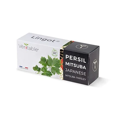 Image of Organic Japanese Parsley Mitsuba Lingot® compatible with Véritable® and Exky® Indoor Garden Ready to use refills Pre seeded soil