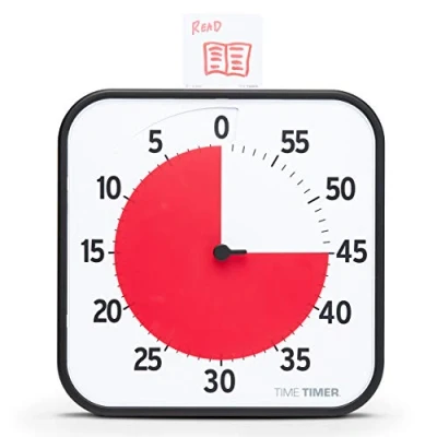 Image of TIME TIMER Countdown Clock, Acrylic, Black, 30x30x4 cm