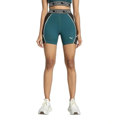 Image of Puma FIT Train Strong Short Leggings, Women&#039;s, Size: XL, Cold green