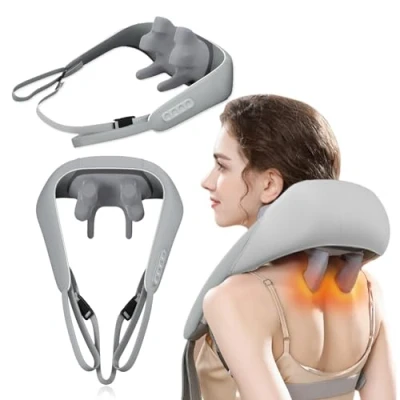 Image of DANLIKT Neck and Shoulder Massagerx,Rechargeable Massager with Heat,5D Massage Head,Neck for Pain Relief,for Neck, Back, Shoulder, Leg