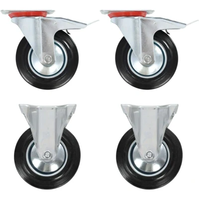 Image of vidaXL Casters 4 pcs 160 mm