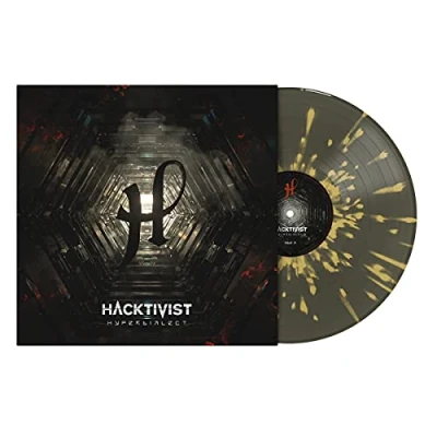 Image of Hacktivist Hyperdialect Dark Green translucent with Yellow Splatter vinyl 2021 UK LP UNFD130