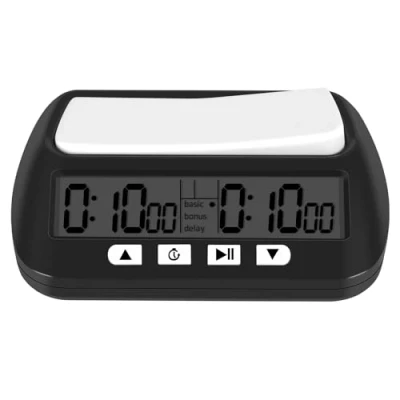 Image of Orimommth Chess Clock, Digital Timer &amp; Game Timer, 3 In 1 Multipurpose Portable Professional Clock with Bonus Delay Countdown Function Black