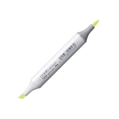 Image of Copic Sketch Coloured Marker Pen (Y 0000) Yellow Fluorite, For Art &amp; Crafts, Colouring, Graphics, Highlighter, Design, Anime, Professional Beginners, Supplies Colouring Books