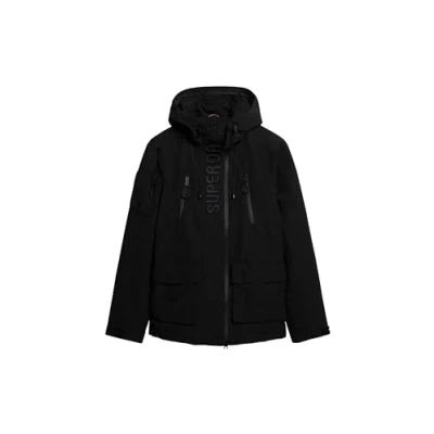 Image of Superdry Men&#039;s Ultimate Emb Windbreaker JKT A2 Wind Family, Jet Black, XL