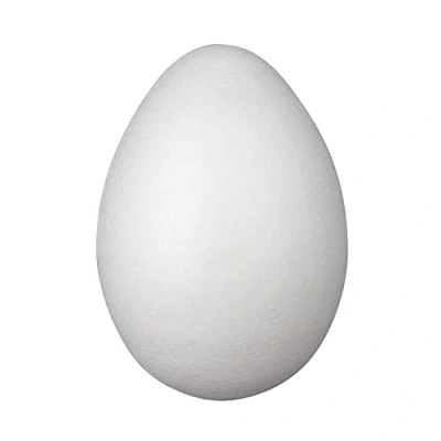 Image of Rayher Polystyrene Egg for Easter Crafts, Fillable Two Part Small Gifts and Sweets, Hollow Egg, Height 30cm, white, 3317000