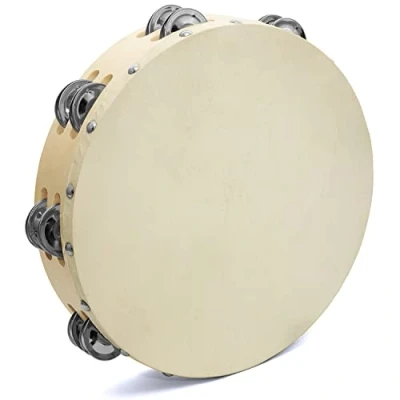 Image of Tiger 8&quot; Double Row Wood Tambourine