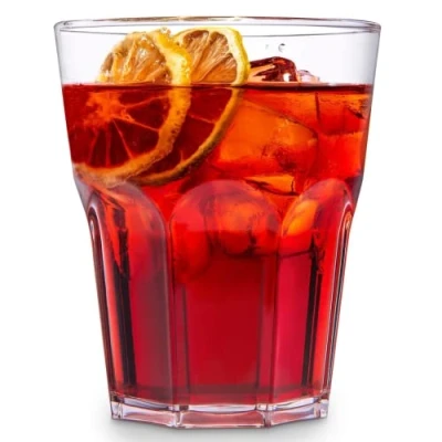 Image of AIOS Set of 6 Unbreakable Polycarbonate Octagon Shaped Tumblers. Capacity 300ml / 10oz