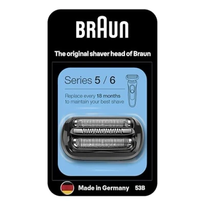 Image of Braun Series 5 Electric Shaver Head Replacement Black 53B