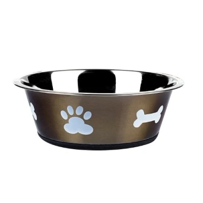 Image of Classic Pet Products Posh Paws Dish, 2500 ml, Graphite