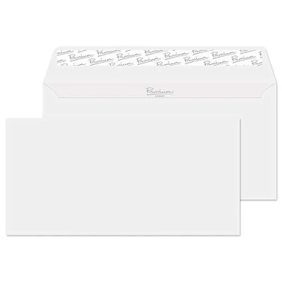 Image of Blake Envelopes Qualité supérieure et Patte autocollante format DL 110 x 220 mm 120 g/m ² Blanc Diamant portefeuille Laid (Pack de 25)