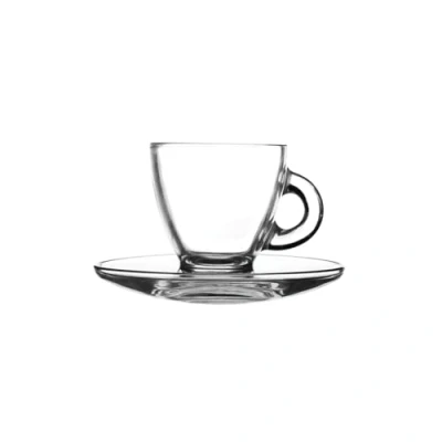 Image of Ravenhead Entertain 80ml Set Of 2 Espresso Cup &amp; Saucer