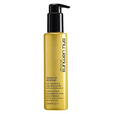 Image of Shu Uemura, Nourishing Hair Oil in Cream Essence Absolue, All Types, Enriched with Camellia Oil, For Soft Hair, Anti Frizz, 150 ml