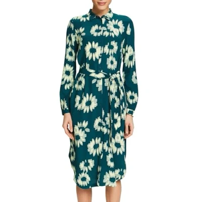 Image of ESPRIT Women&#039;s 014ee1e310 Dress, 378/Dark Teal Green 4, 10
